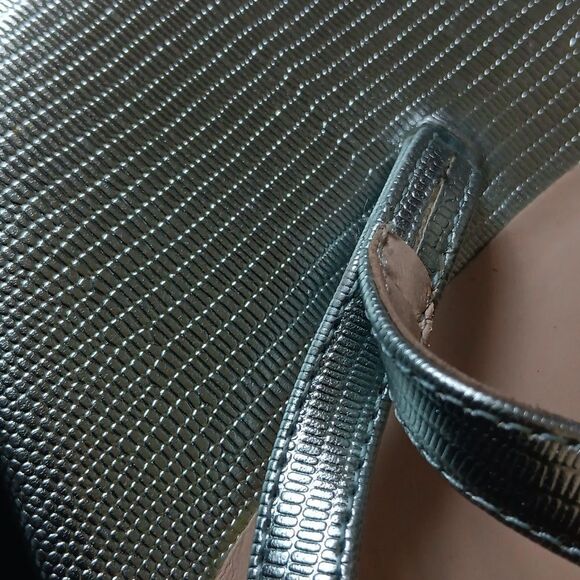 BP Talon Metallic Blue Thomg Sandals Shoes 11 - Picture 7 of 8